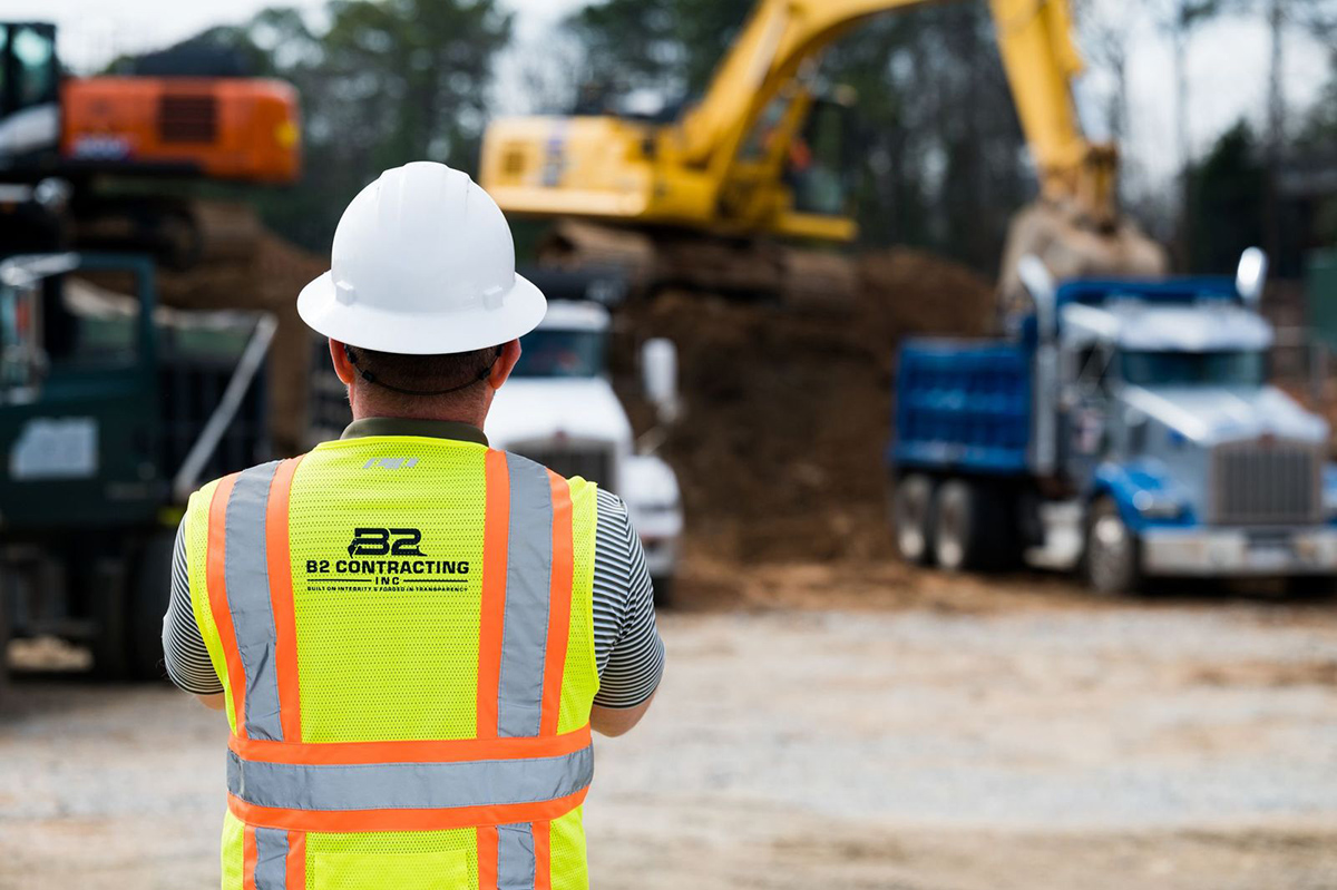 B2 Contracting crew on a jobsite